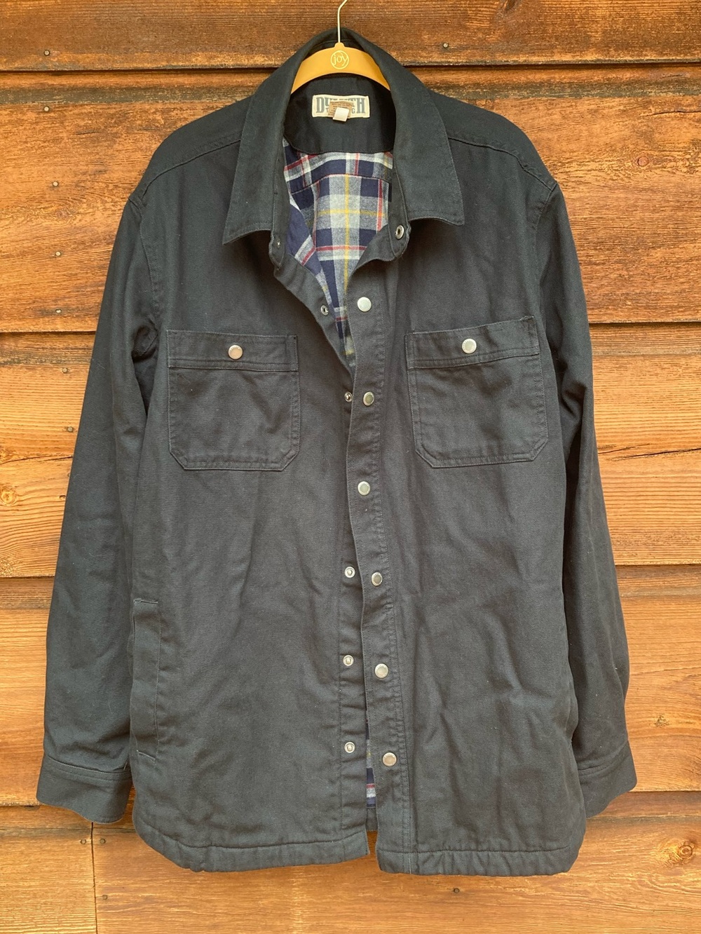 Flannel-Lined Blue Duluth Trading Navy Jacket
